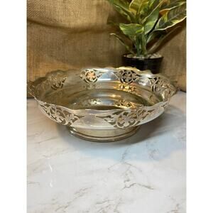 Vintage Electroplated Nickle Silver Bowl